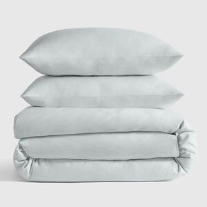 Quince Classic Organic Percale Duvet Cover Set